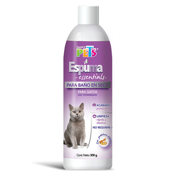 ESPUMA P/BAÑO EN SECO P/GATOS ESSENTIALS