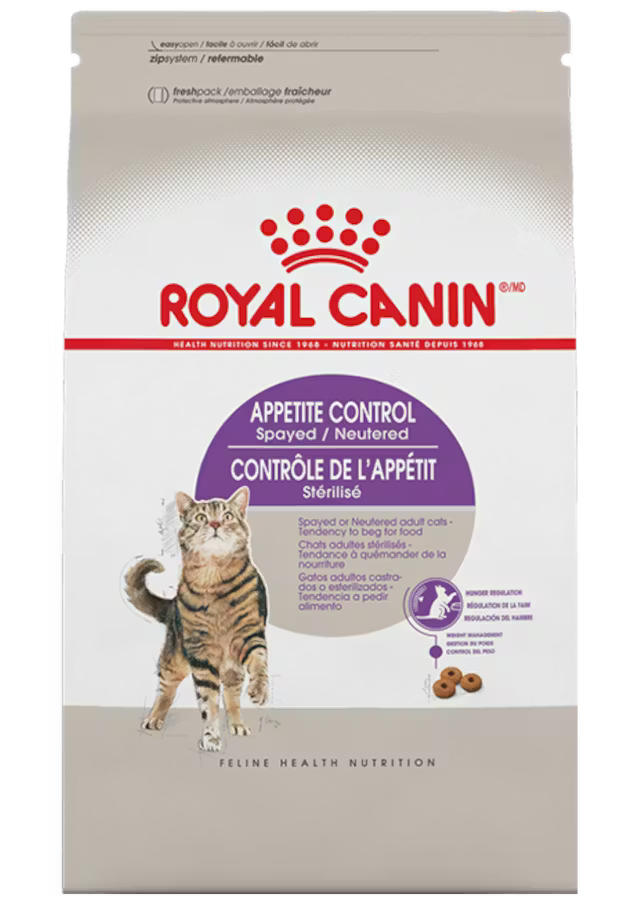 ROYAL CANIN APPETITE CONTROL SENIOR,( CONTROL DE PESO PARA GATOS MAYORES A 7 AÑOS)