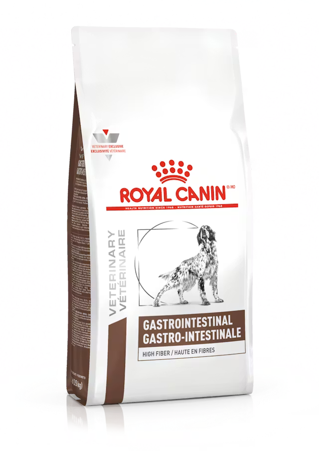 ROYAL CANIN GASTRO INTESTINAL HIGH FEBER, (DIARREA FIBRO RESPONSIVA, CONSTIPACION Y COLITIS) )