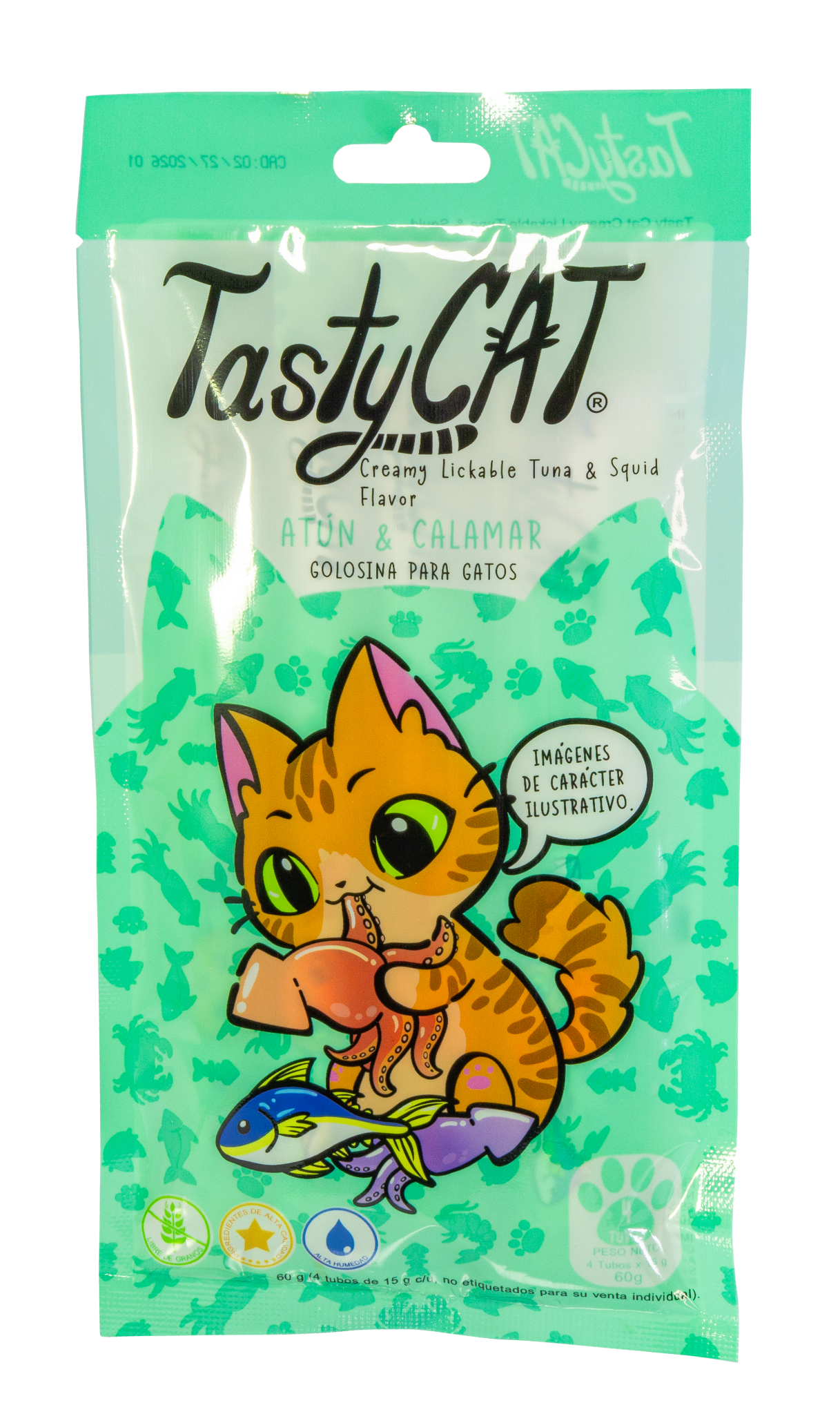 TASTY CAT, ATUN Y CALAMAR
