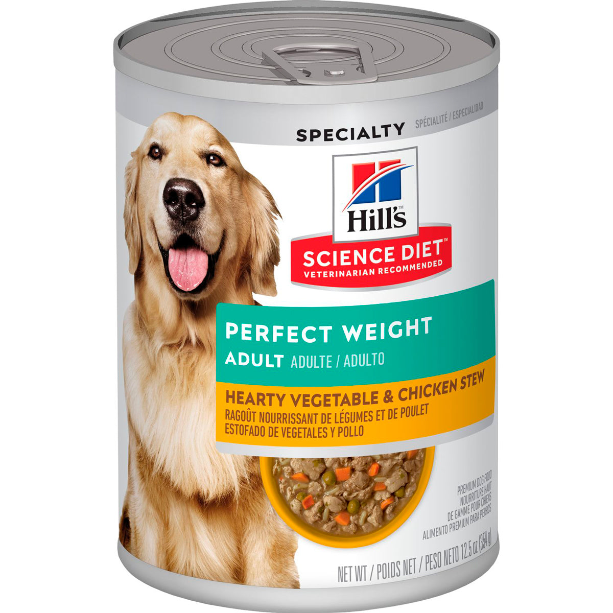 HILLS PERFECT WEIGHT, (RECETA CLASICA DE POLLO Y VEGETALES)