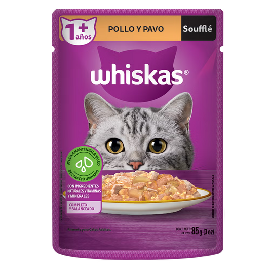 WHISKAS DE PAVO Y POLLO