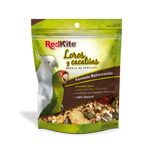 MEZCLA DE SEMILLAS P/LOROS Y CACATUAS. 1.00 kg