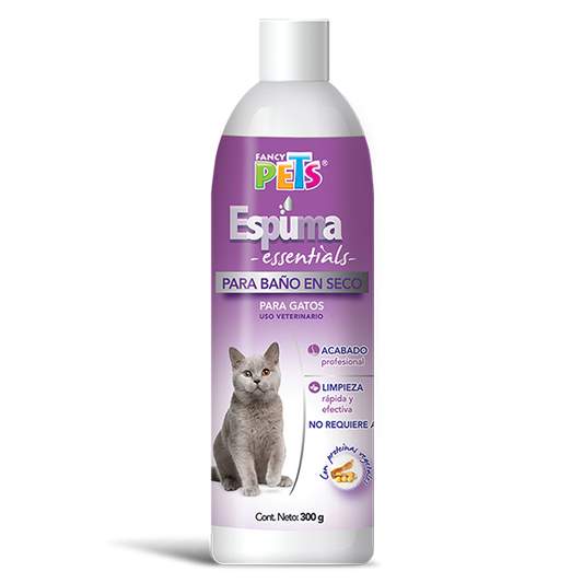 ESPUMA P/BAÑO EN SECO P/GATOS ESSENTIALS