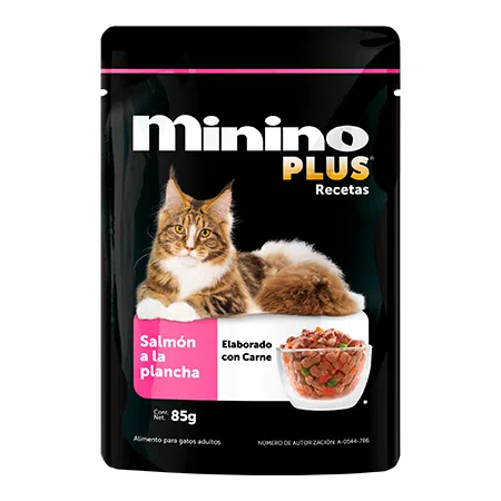 MININO PLUS, SALMON A LA PANCHA