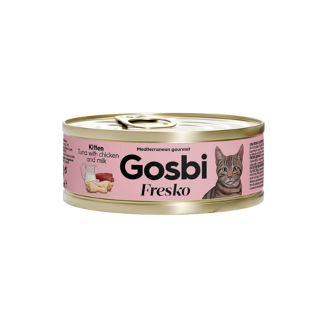 GOSBI KITTEK, ATUN CON POLLO  Y LECHE