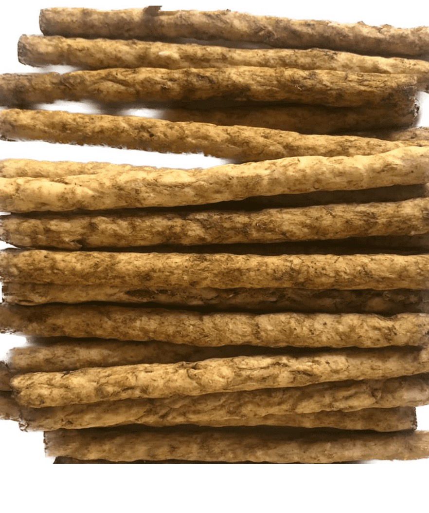 PALITO DE CARNAZA COMPRIMIDA, SABOR CACAHUATE