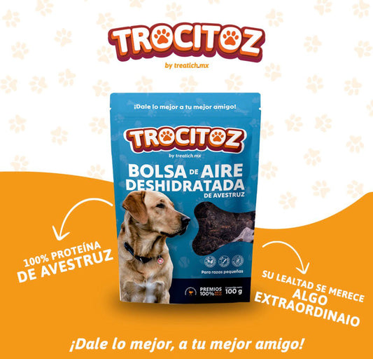 BOLSA DE AIRE DESHIDRATADO DE AVESTRUZ