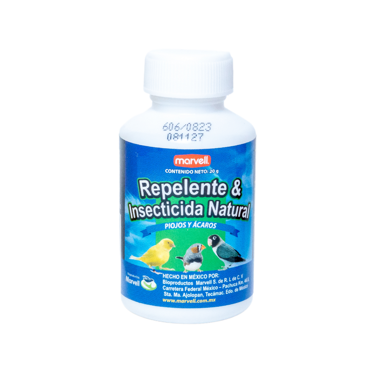 Polvo repelente e insecticida natural