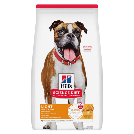 HILLS ADULTO LIGHT, (RECETA DE ARINA DE POLLO Y CEBADA)