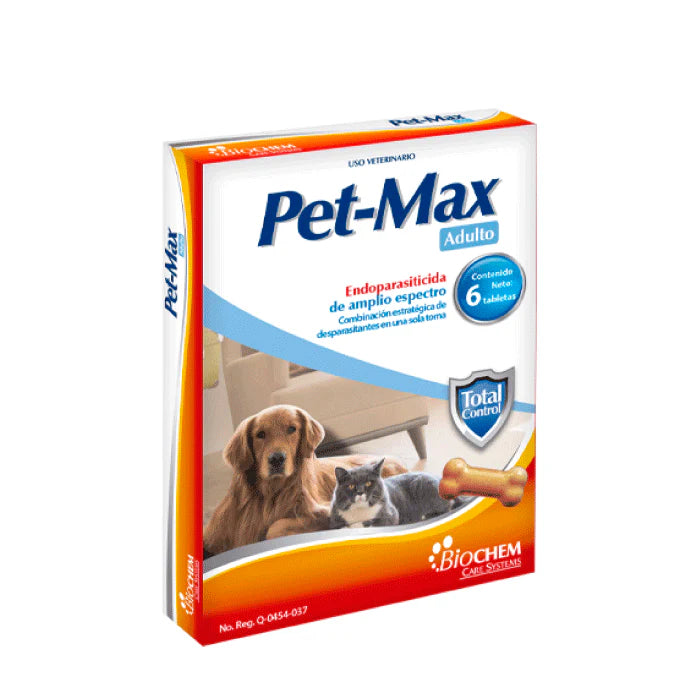 DESPARASITANTE PET MAX  ADULTO.