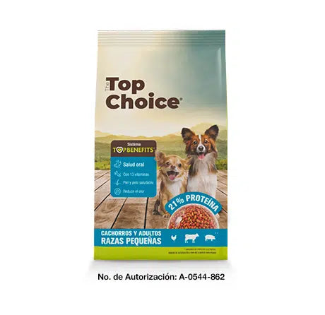 TOP CHOISE ADULTO Y CACHORRO RAZA PEQUEÑA