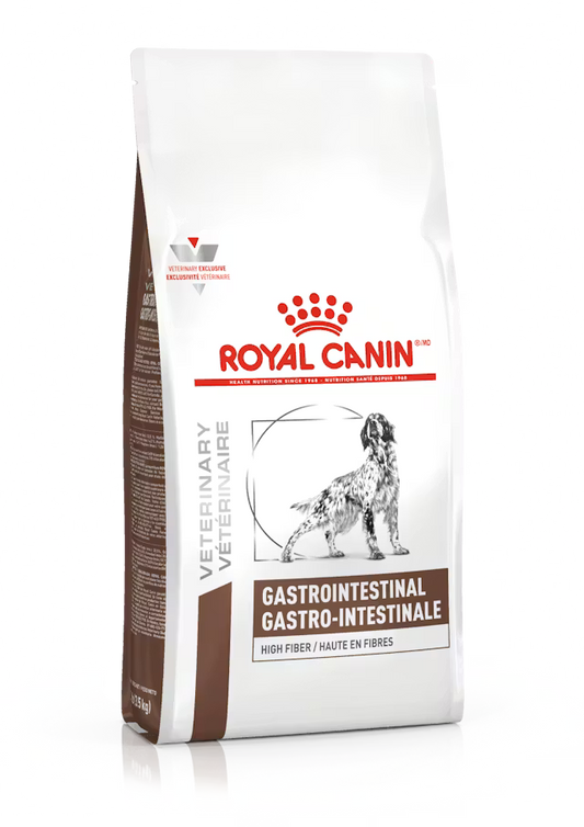 ROYAL CANIN GASTRO INTESTINAL HIGH FEBER, (DIARREA FIBRO RESPONSIVA, CONSTIPACION Y COLITIS) )