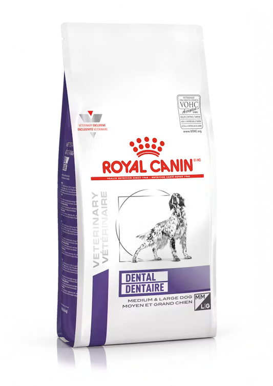 ROYAL CANIN DENTAL DRY DOG , ( ADULTOS PROPENSOS A FORMACION DE CAPAS DE SARRRO)