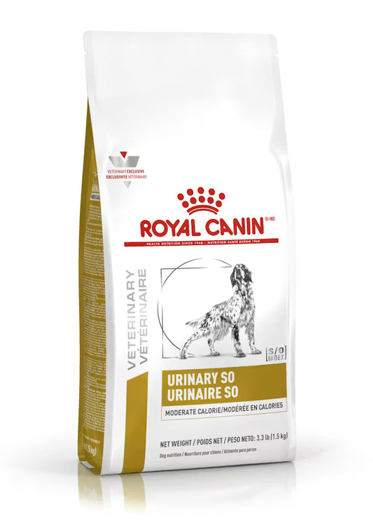 ROYAL CANIN URINARY SO CALORIA MODERADA,(DISOLUCION Y PREVENCION DE ENFERMEDADES DE VIAS URINARIAS)